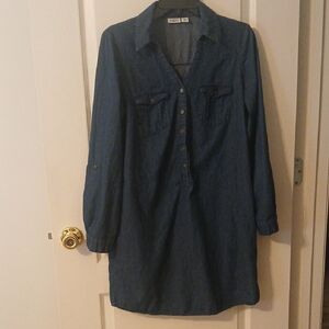 Denim Shirt Dress Size M